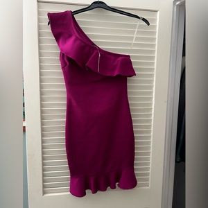One shoulder mini dress